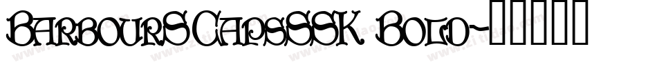 BarbourSCapsSSK Bold字体转换
